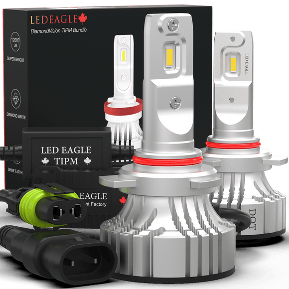 LED EAGLE DiamondVision 9012(HIR2) LED Headlight Bulbs & TIPM Bundle - LED EAGLE CANADA