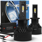 LED EAGLE DiamondVision II H3 LED Headlight Bulbs - LED EAGLE CANADA