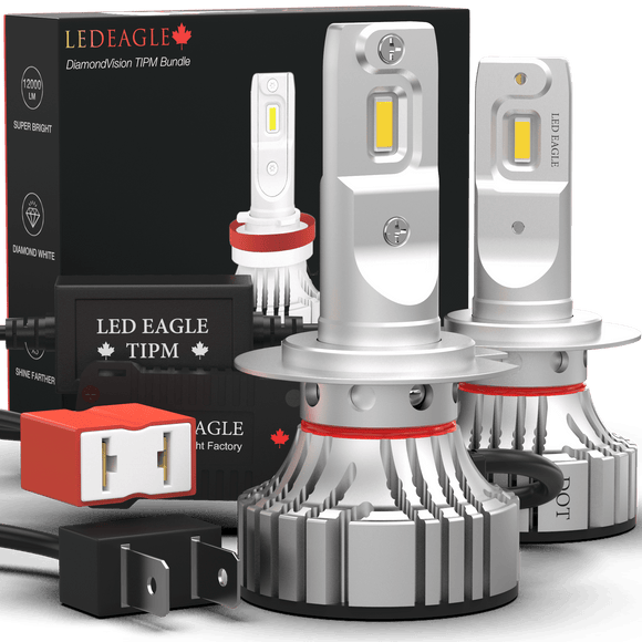 LED EAGLE DiamondVision H7 LED Headlight Bulbs & TIPM Bundle - LED EAGLE CANADA
