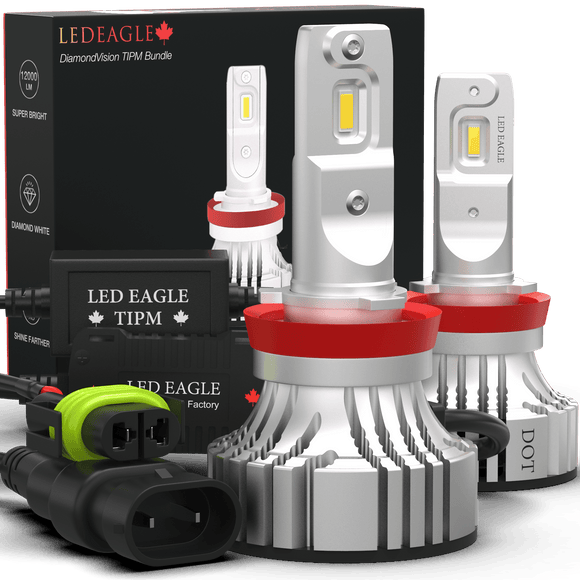 LED EAGLE DiamondVision H11(H8/H9/H16) LED Headlight Bulbs & TIPM Bundle for RAM - LED EAGLE CANADA