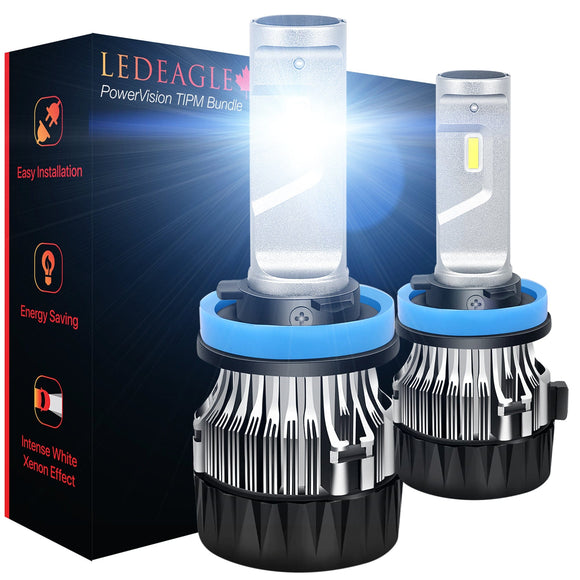 LED EAGLE PowerVision H11(H8/H9/H16) LED Headlight Bulbs & TIPM Bundle - LED EAGLE CANADA